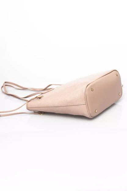 Pink Polyethylene Women Shoulder Bag