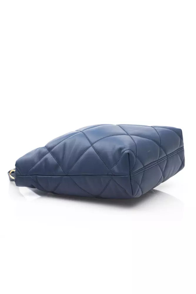 Blue Polyethylene Women Shoulder Bag