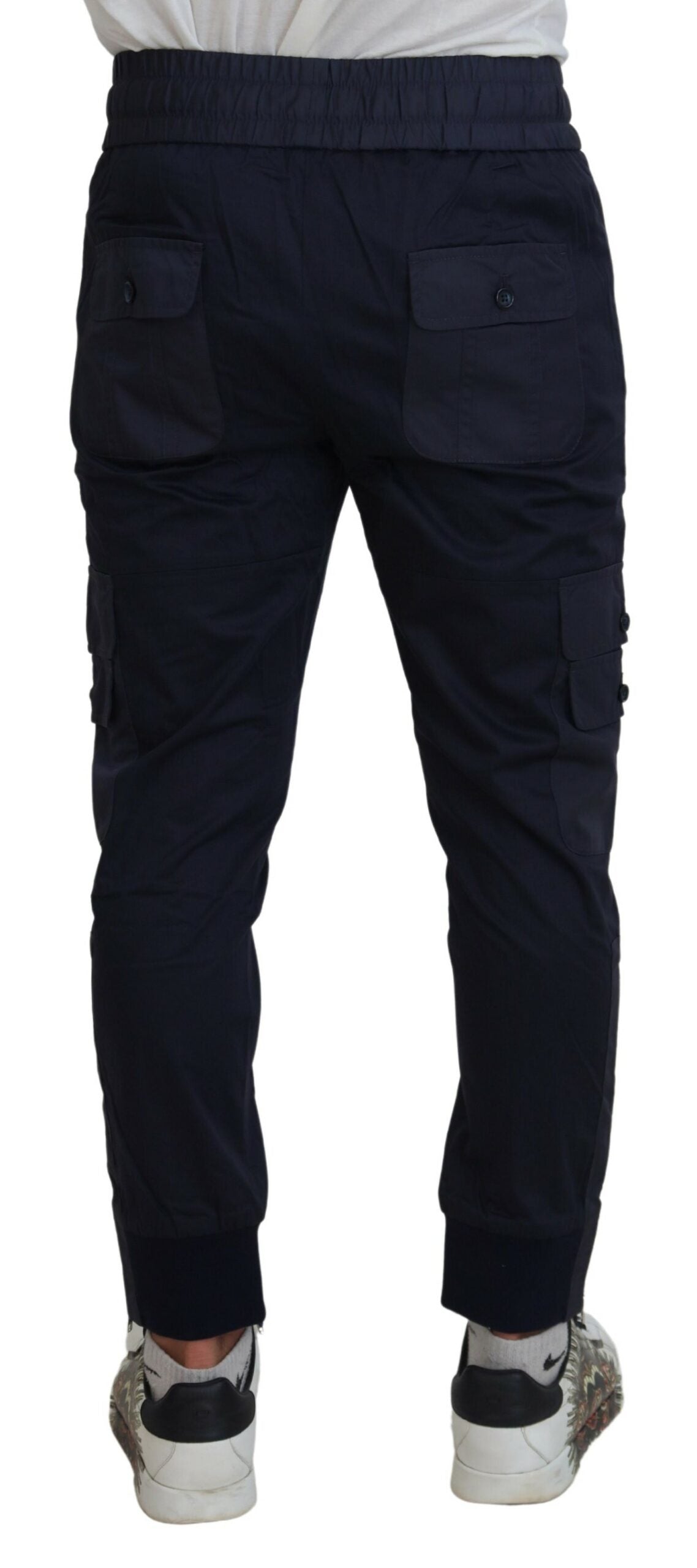 Elegant Dark Blue Jogger Pants