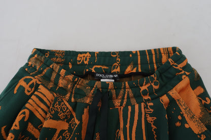 Multicolor Silk Blend Jogger Cargo Pants