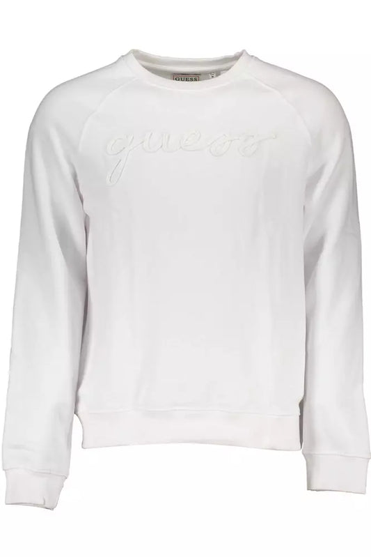 Crisp White Organic Cotton Sweatshirt