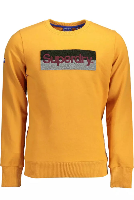 Autumn Orange Cotton-Blend Crewneck Sweater