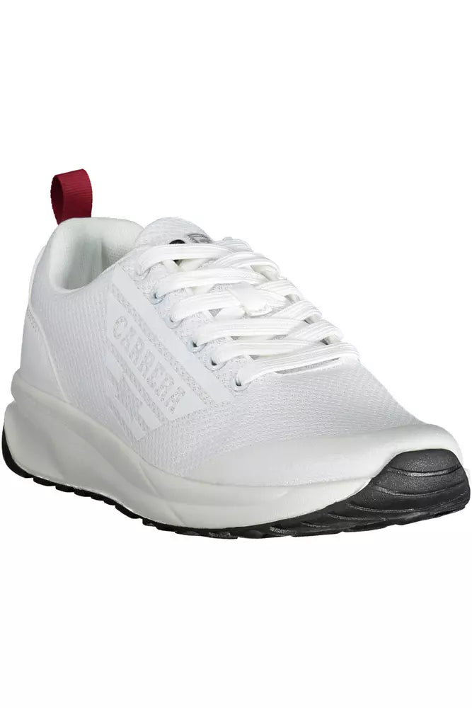 Sleek White Sports Sneakers with Contrast Accents