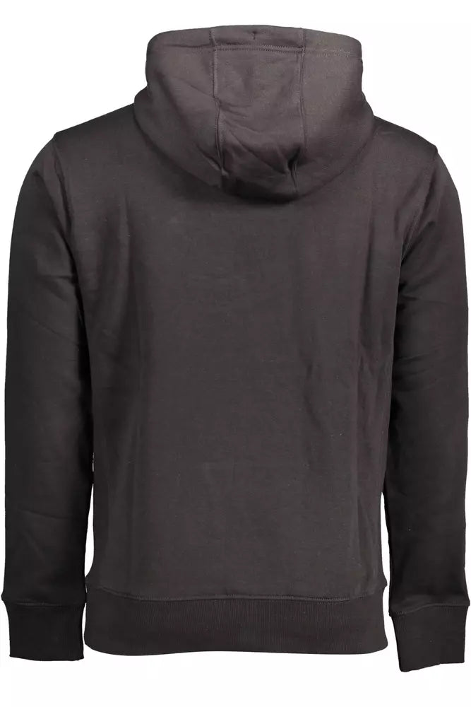 Black Cotton Men Sweater