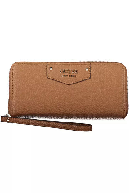 Brown Polyethylene Women Wallet