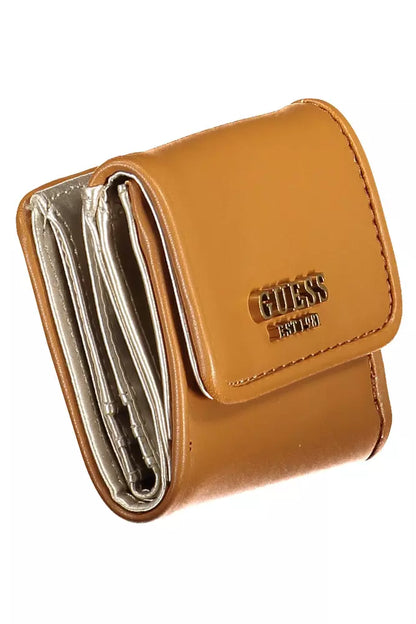 Brown Polyethylene Women Wallet