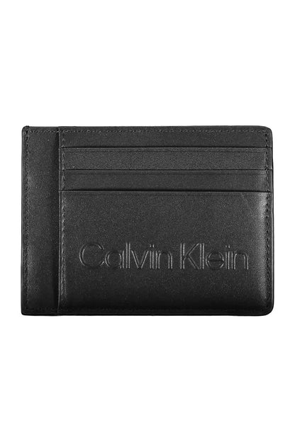 Sleek Black Polyethylene Card Holder