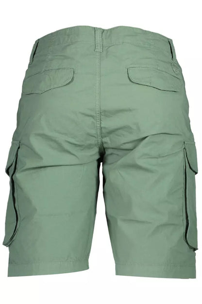 Green Regular Fit Bermuda Trousers