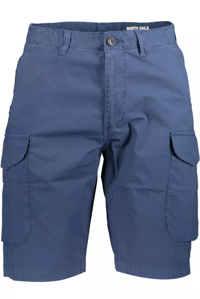 Eco-Conscious Blue Bermuda Shorts for Men