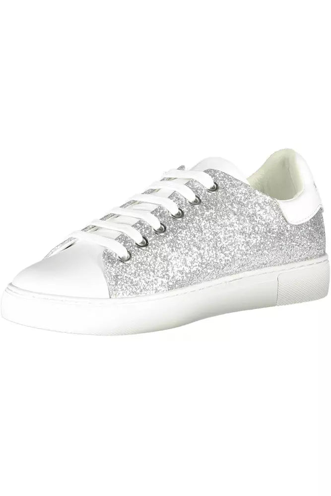 Silver Lure Sports Sneakers with Contrasting Details