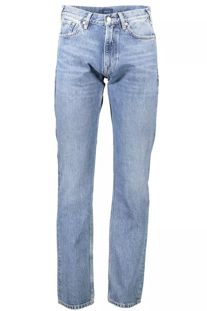 Light Blue Cotton Classic 5-Pocket Jeans