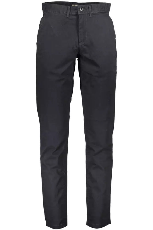 Black Cotton Men Pants