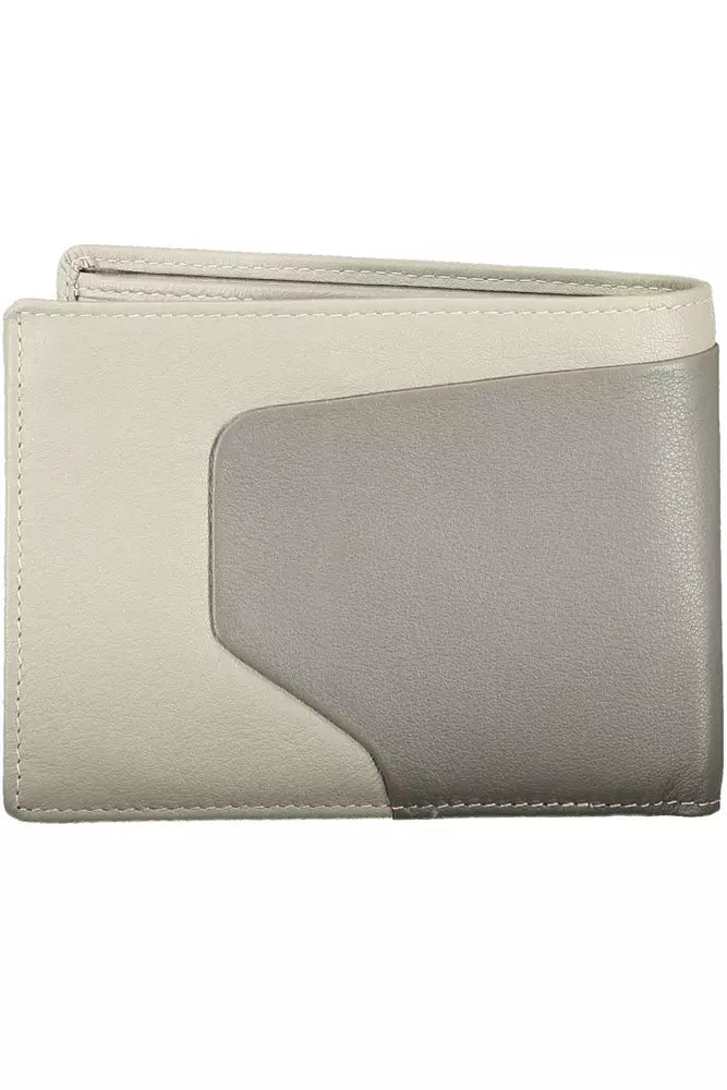 Sleek Bi-Fold Leather Wallet with RFID Block