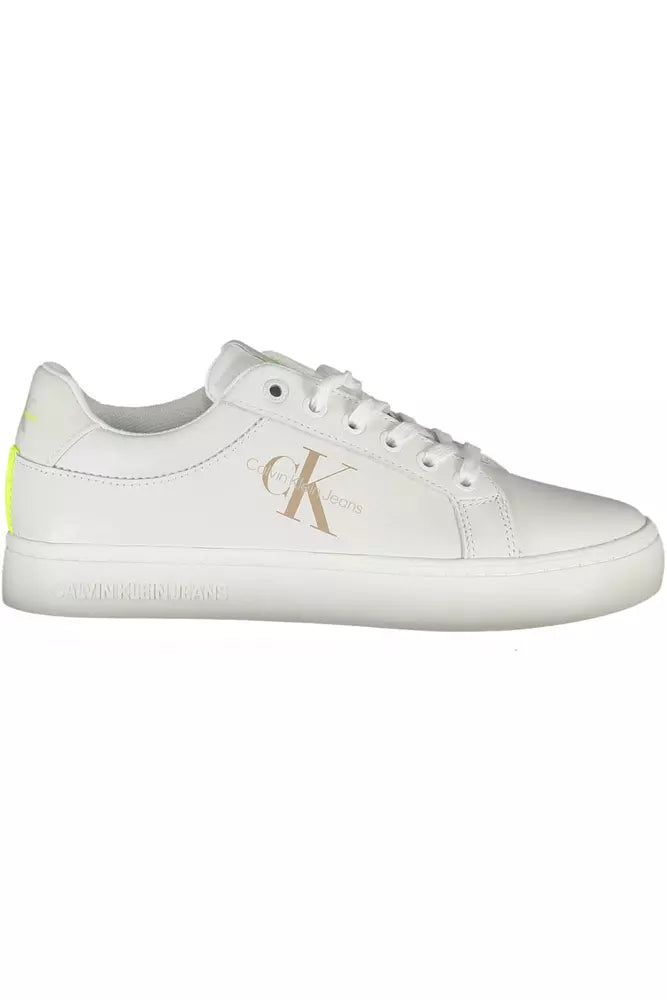 Sleek White Sneakers with Eco-Friendly Twist