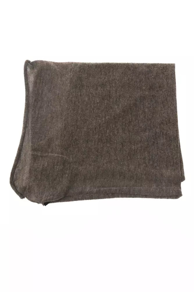 Brown Wool Women Scarf