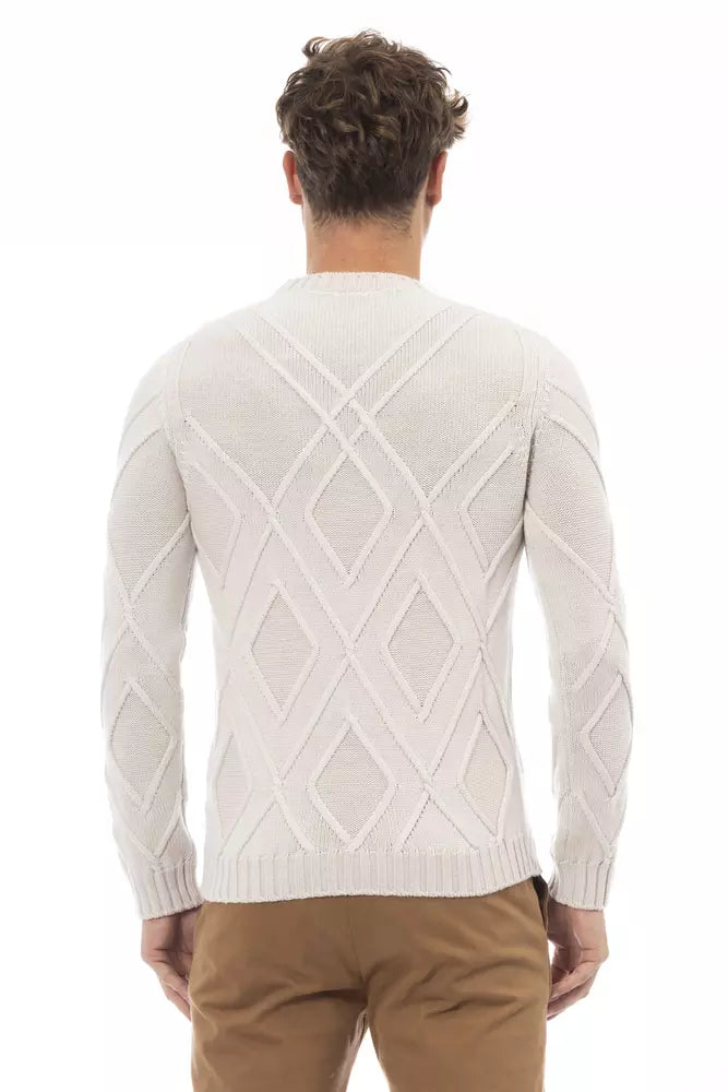 Beige Merino Men Sweater