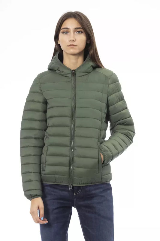 Green Nylon Women Jacket