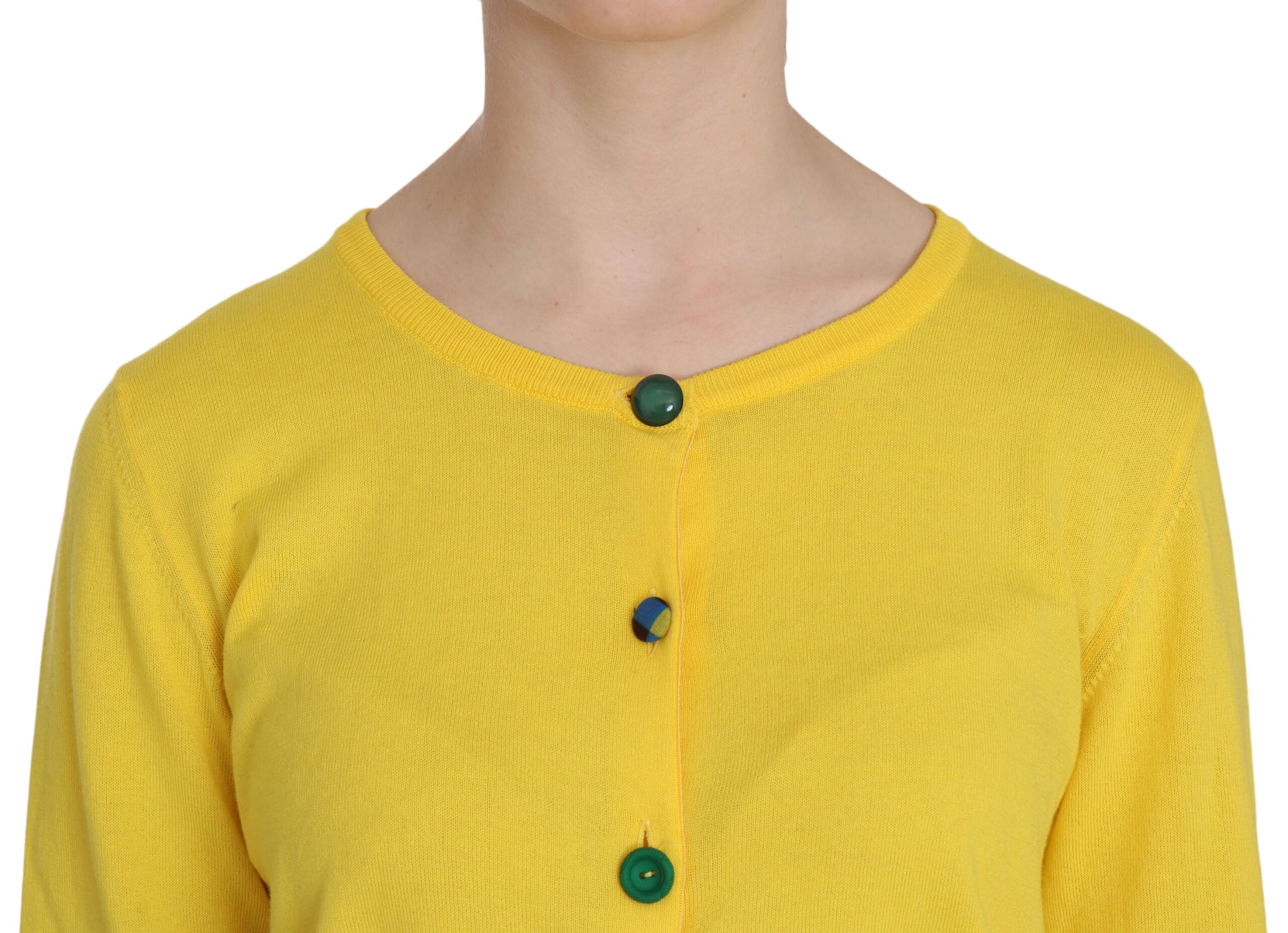 Radiant Yellow Cotton Sweater