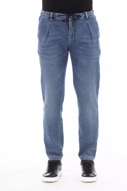 Blue Cotton Men's Jeans