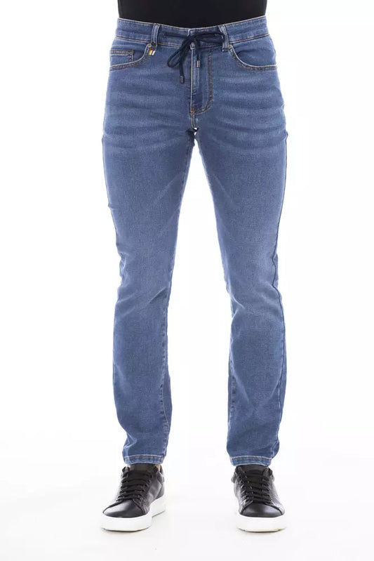 Blue Cotton Men Jeans