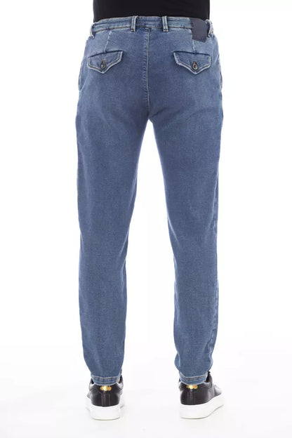 Blue Cotton Men's Jeans