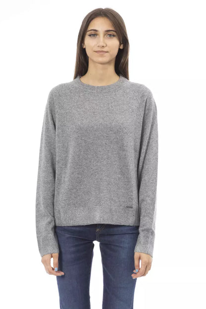 Gray Wool Women Sweater