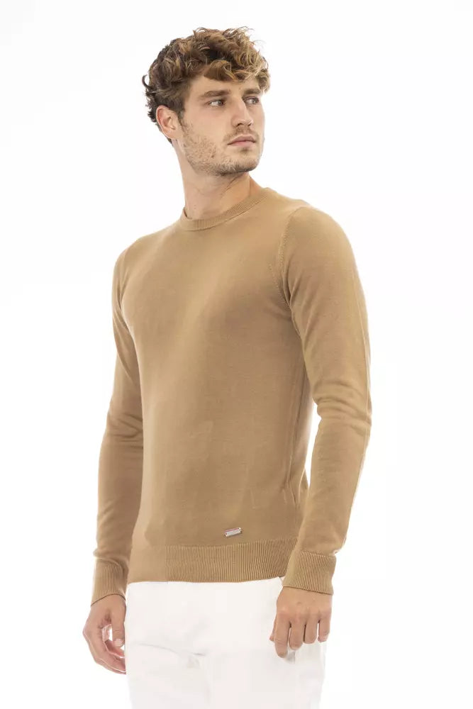 Beige Modal Men Sweater