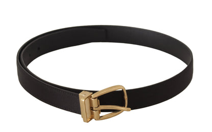 Elegant Silk Leather Buckle Belt