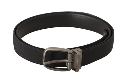 Elegant Black Leather Gents Belt