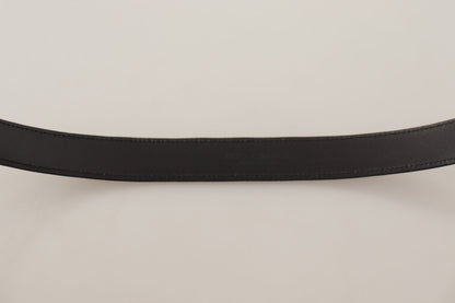 Elegant Black Leather Gents Belt