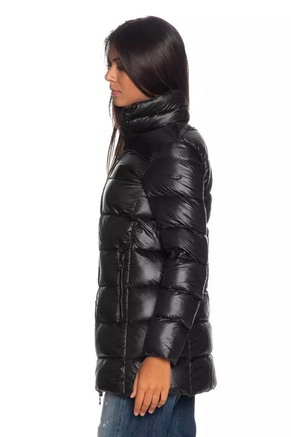 Elegant Long Ellis Black Down Jacket