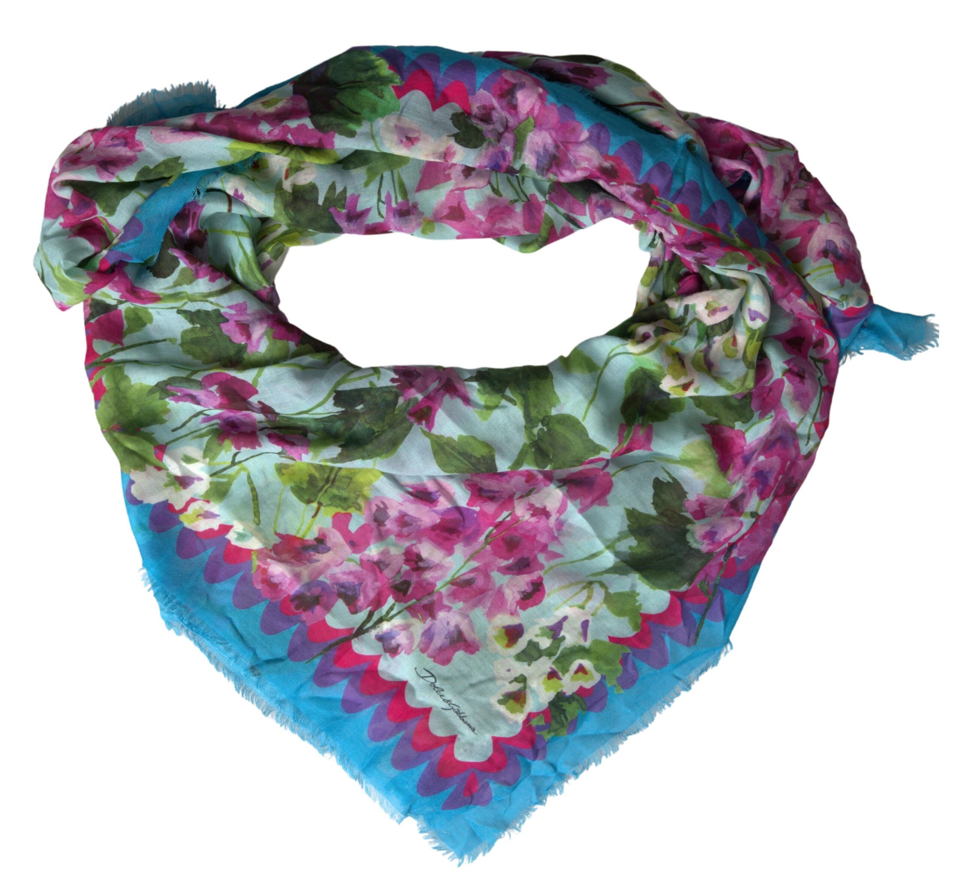 Elegant Multicolor Cashmere Blend Scarf