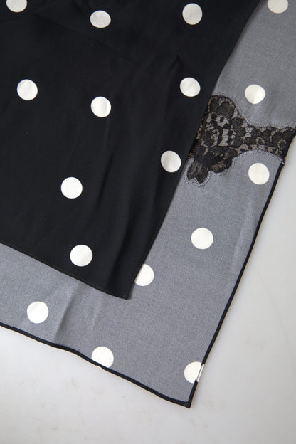 Elegant Silk-Blend Monochrome Scarf