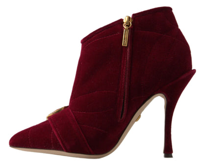 Elegant Velvet Devotion Ankle Boots