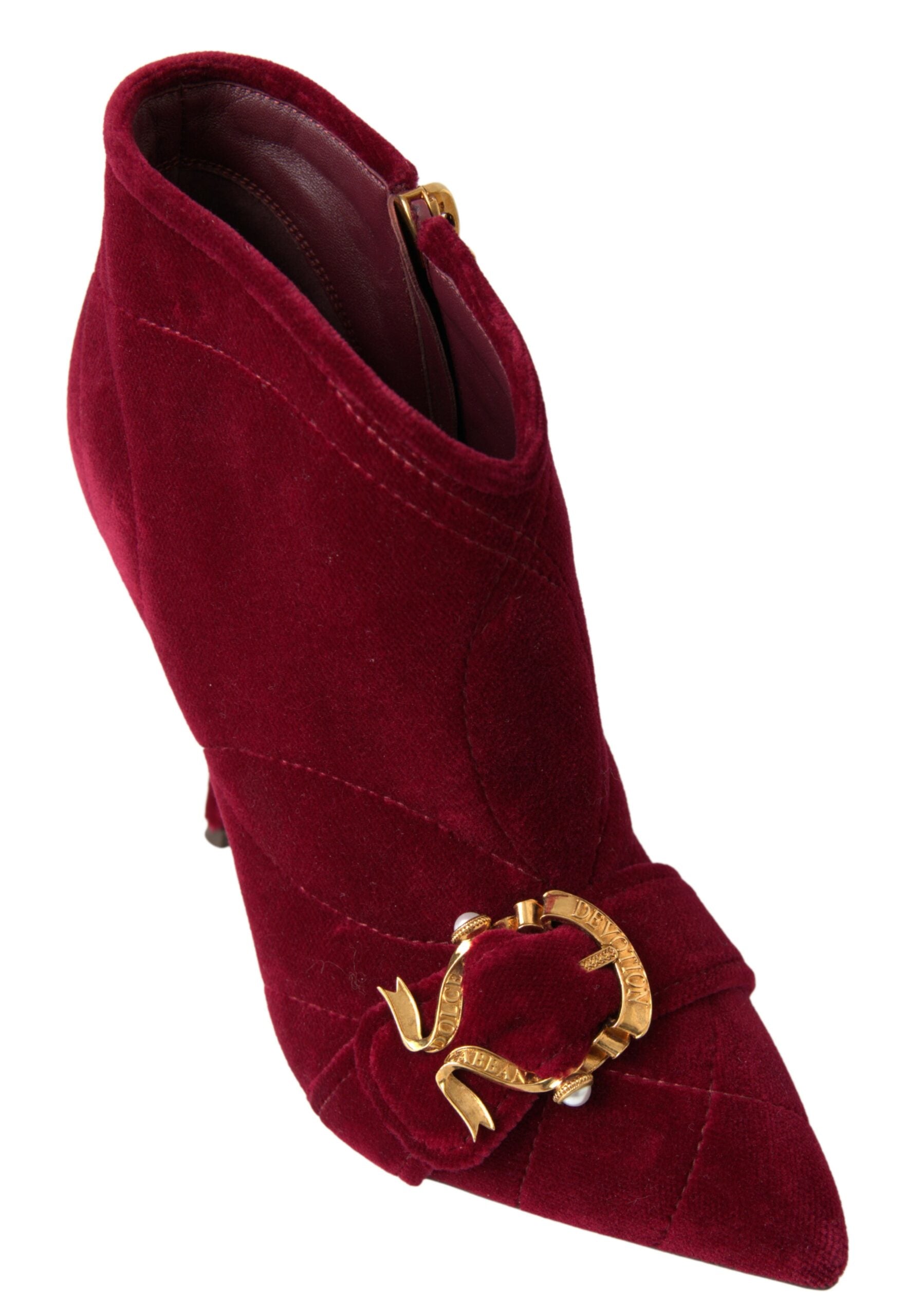 Elegant Velvet Devotion Ankle Boots