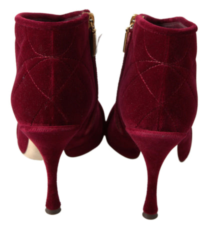 Elegant Velvet Devotion Ankle Boots