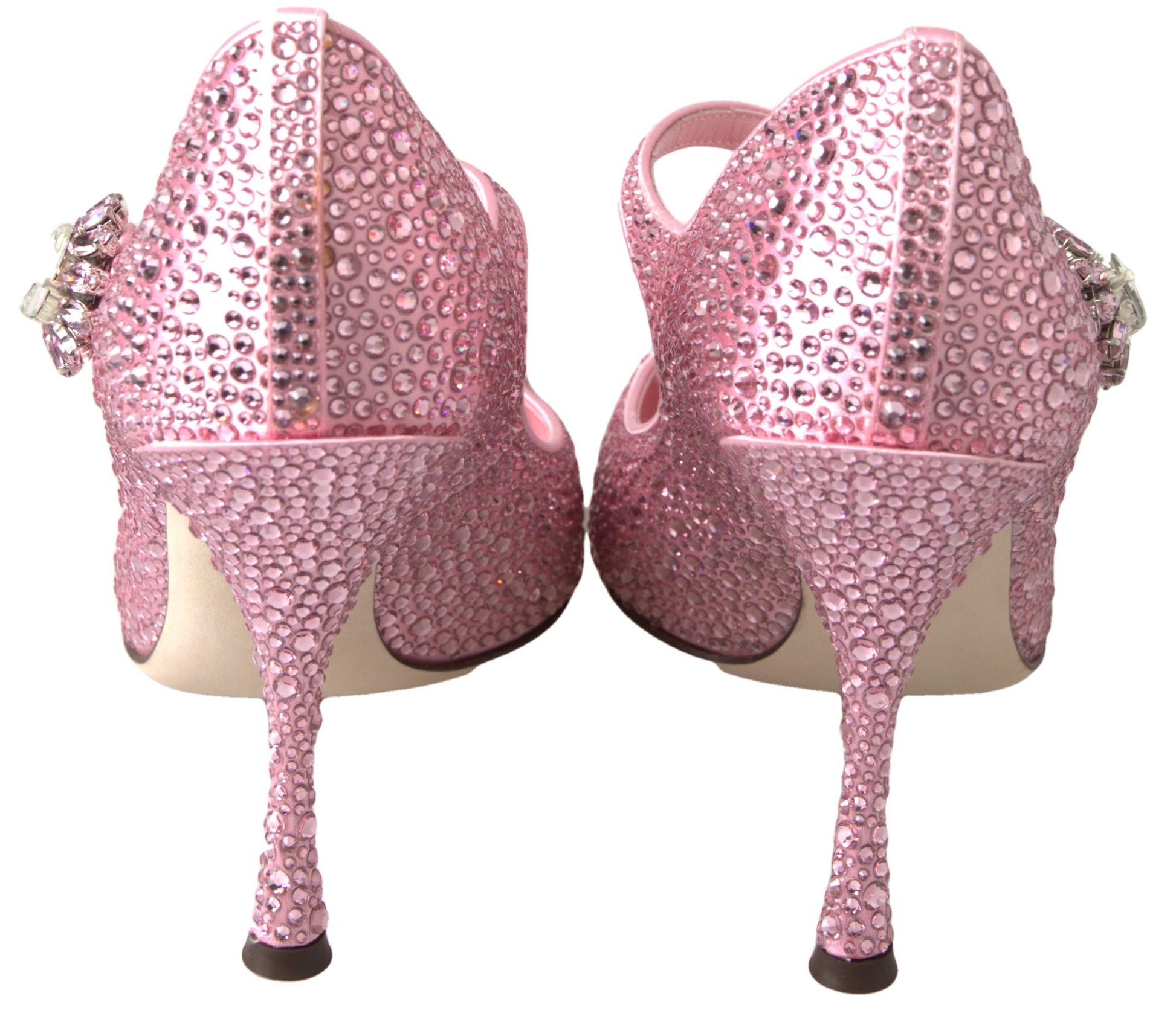 Pink Crystal Brooch Mary Jane Stilettos