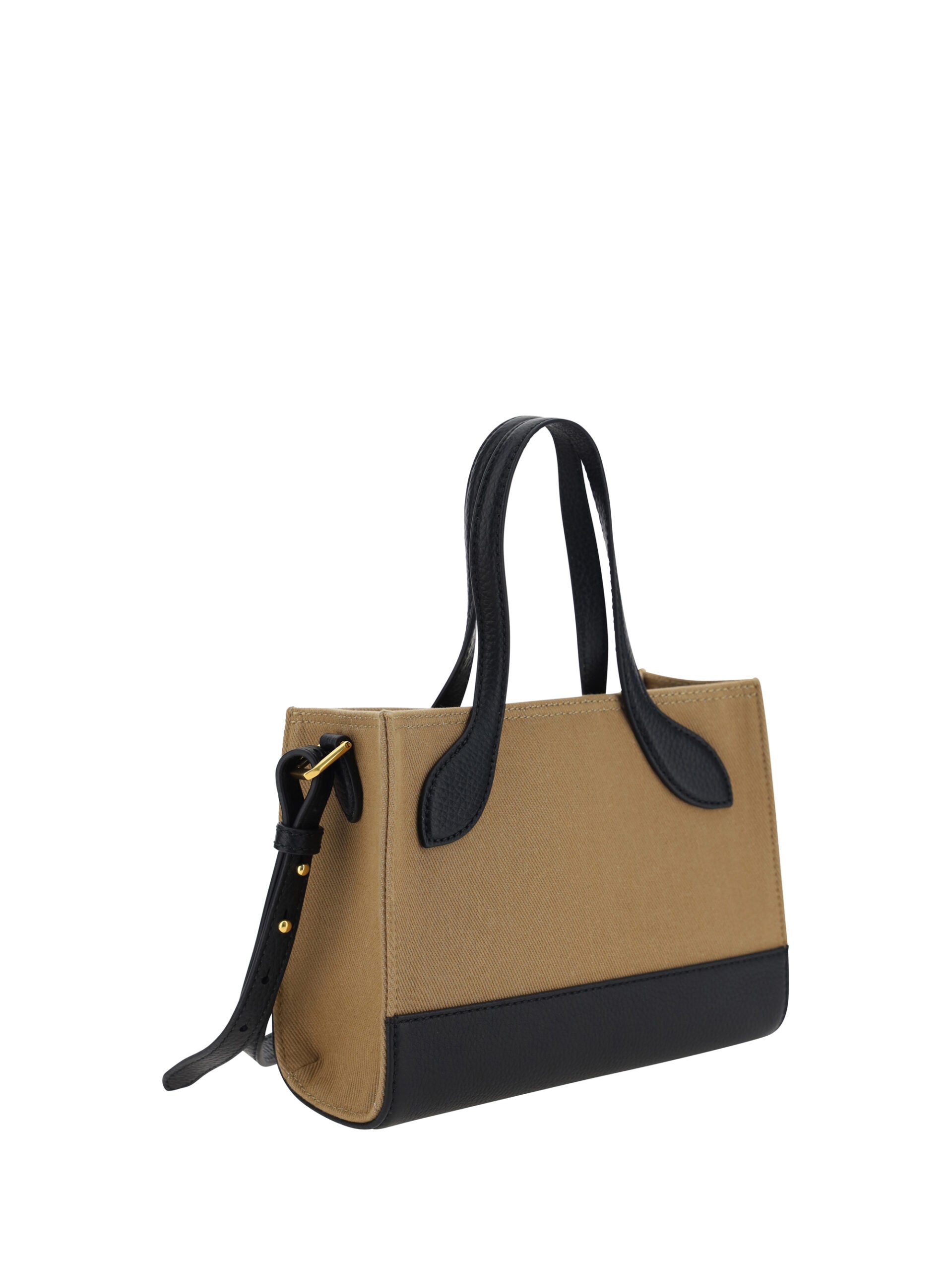 Elegant Mini Two-Tone Leather Handbag