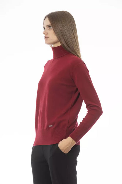 Red Wool Women Sweater