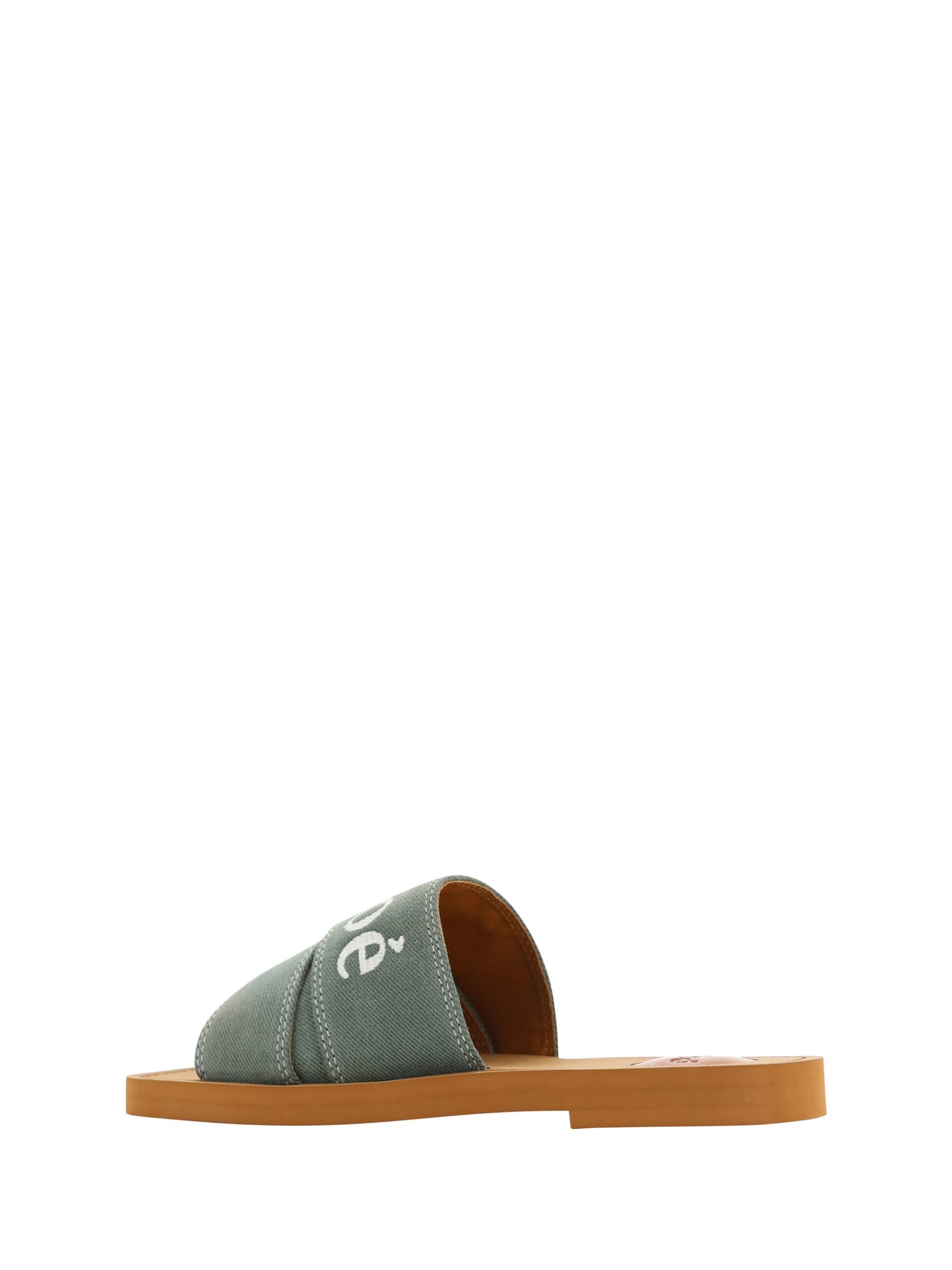 Elegant Forest Green Cotton Slides