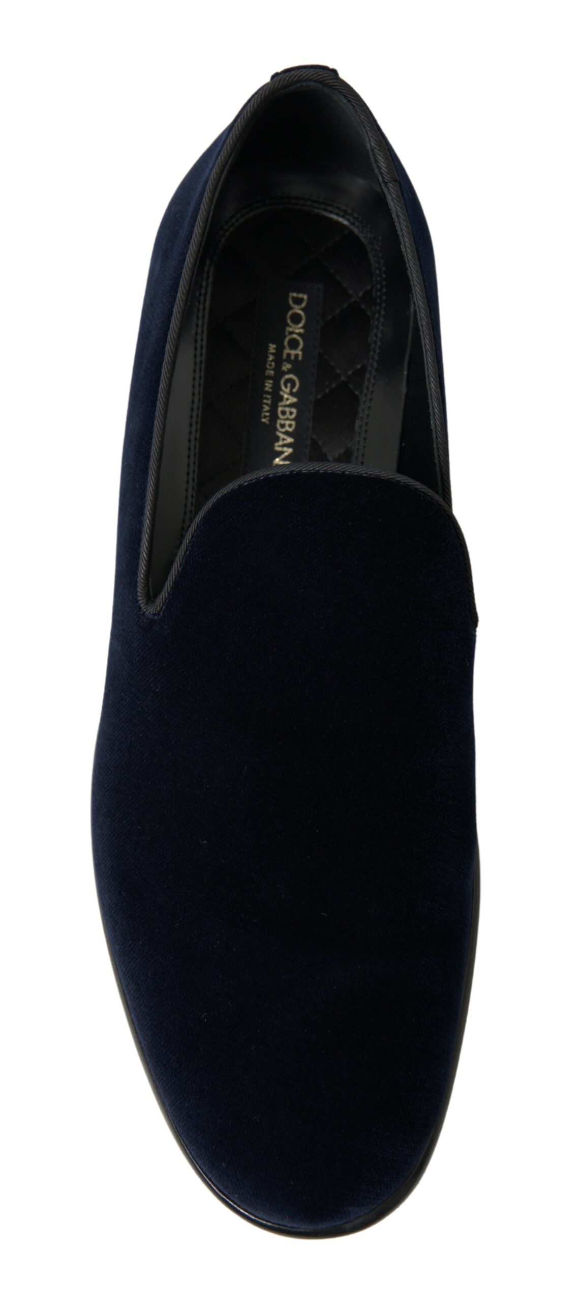 Elegant Blue Velvet Loafers for Men