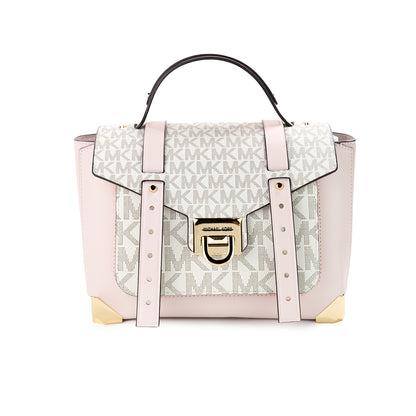 Manhattan Medium Powder Blush Multi PVC Top Handle Satchel Bag