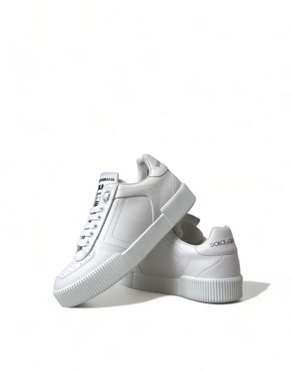 Elegant White Miami Lace-Up Sneakers