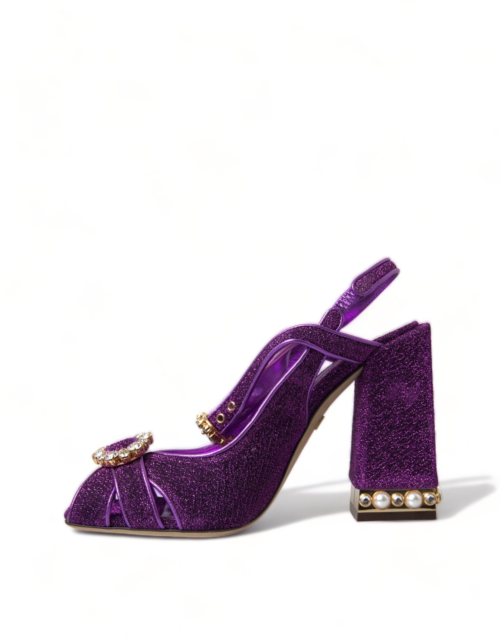 Regal Purple Ankle Strap Heels