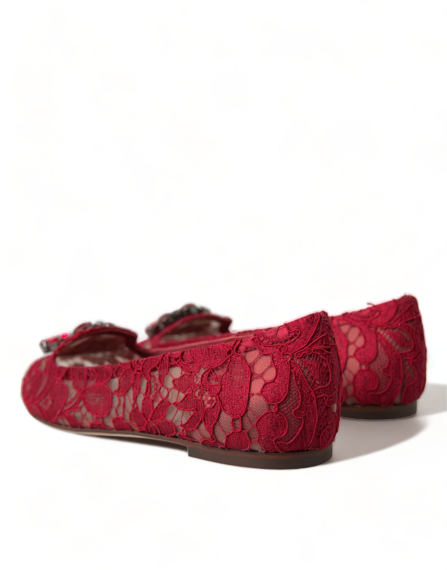 Elegant Floral Lace Vally Flats