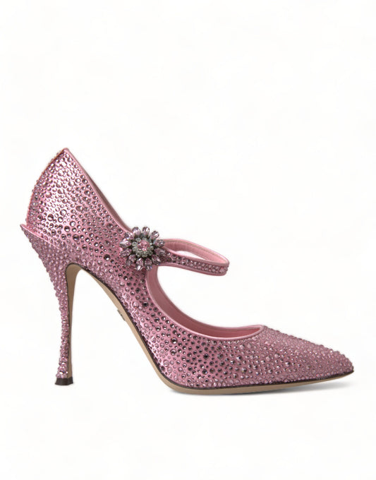 Enchanting Pink Crystal Pumps