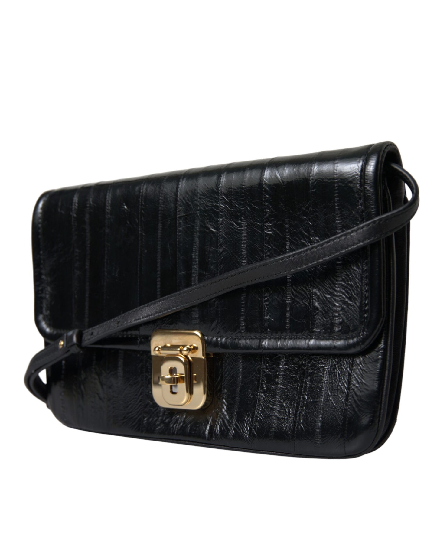 Elegant Eelskin Leather Shoulder Bag