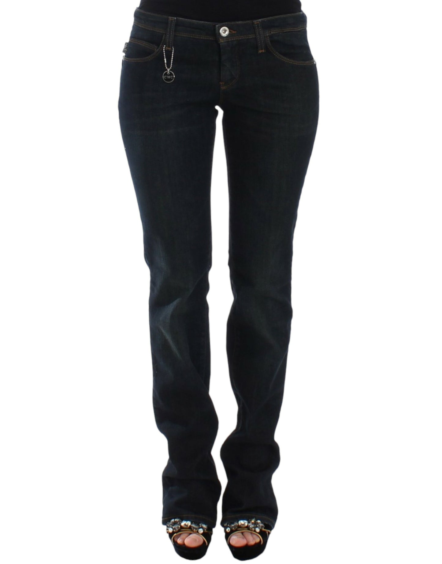 Chic Blue Slim Fit Denim Delight