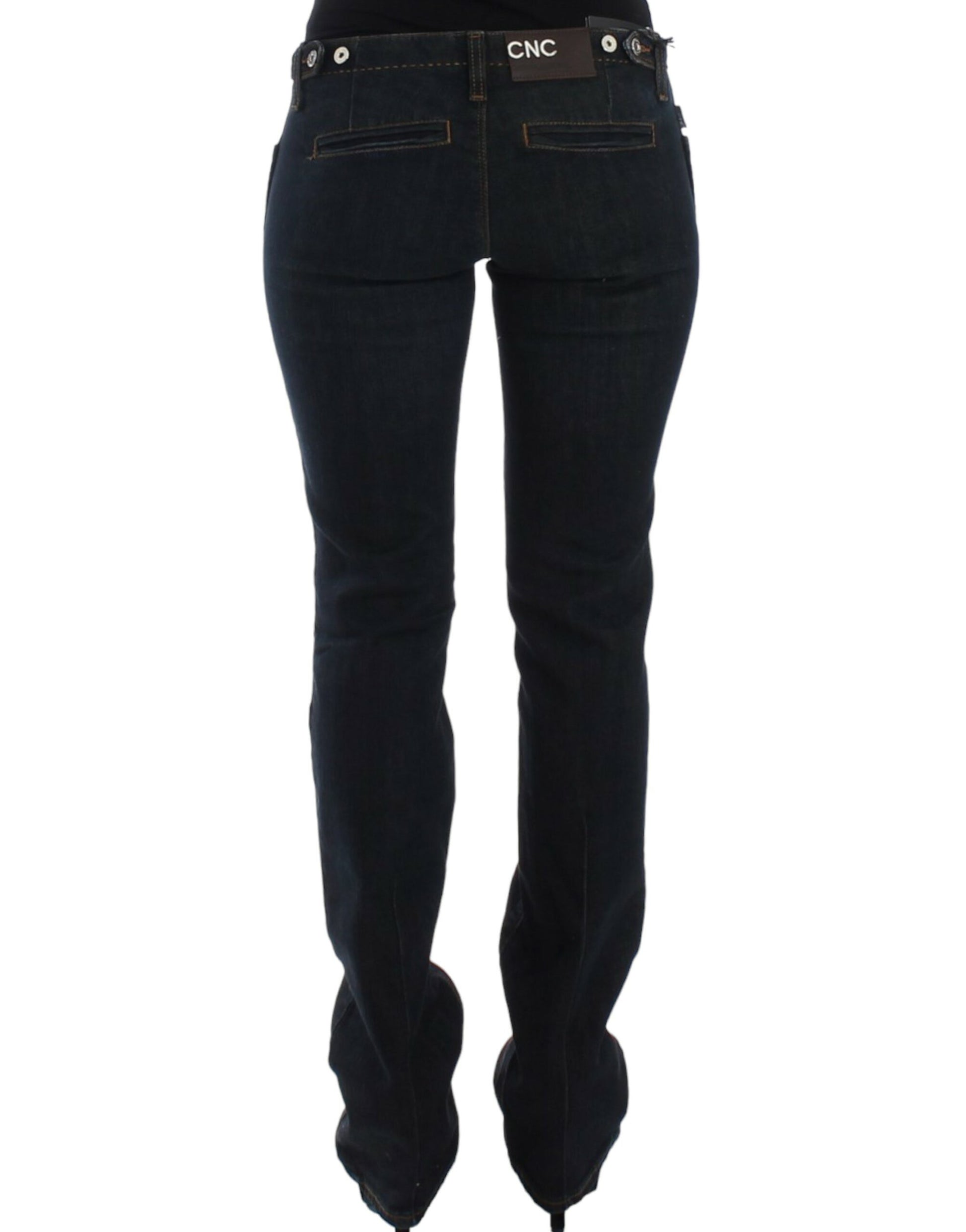 Chic Blue Slim Fit Denim Delight