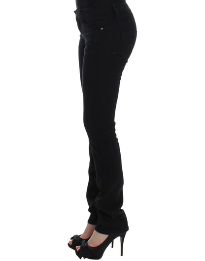 Elegant Black Straight Leg Jeans